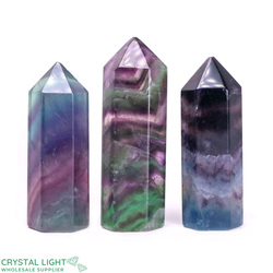 Polished Point Lots: Rainbow Fluorite Point Lot