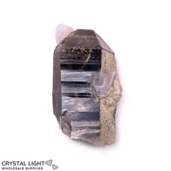Phantom Quartz Point with Fluorite