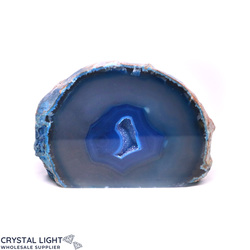 Agate Geodes: Blue Agate Cut Base