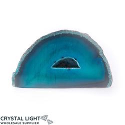 Teal Agate Cut Base Geode
