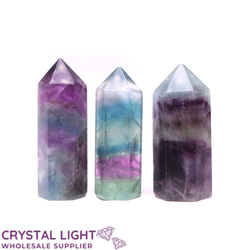 Rainbow Fluorite Point Lot