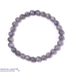6mm Round Bead Bracelets: Labradorite Bracelet 6mm