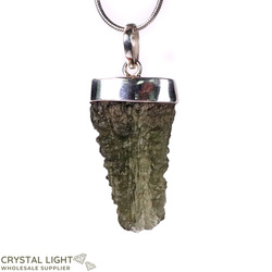Sterling Silver Pendants: Moldavite Pendant