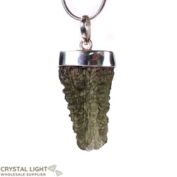 Sterling Silver Pendants: Moldavite Pendant