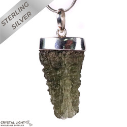 Sterling Silver Pendants: Moldavite Pendant (LAST ONE)