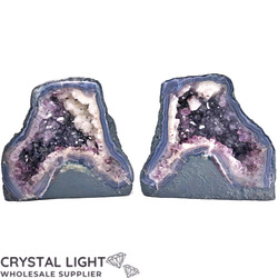 Amethyst Twin Geodes