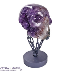 Amethyst Skull on Rotating Stand
