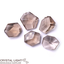 Faceted Shapes: Smokey Quartz Faceted Shape Lot