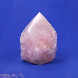 Rose Quartz Cut Base Point