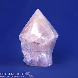 Cut Base Points: Rose Quartz Cut Base Point