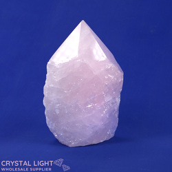 Rose Quartz Cut Base Point