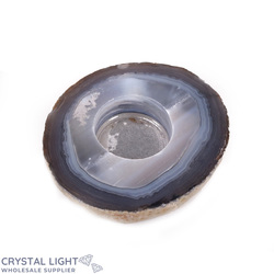 Agate Flat Candle Holder