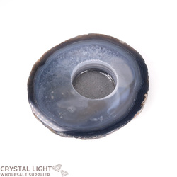 Candle Holders: Agate Flat Candle Holder