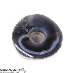 Agate Flat Candle Holder