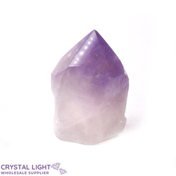 Amethyst Semi Polished Cut Base Point