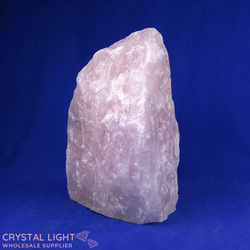 Rose Quartz Rough Cut Base