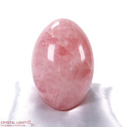 Soapstones & Palmstones Single Listings: Rose Quartz Large Egg