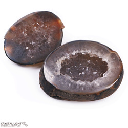 Agate/Quartz Pot With Lid