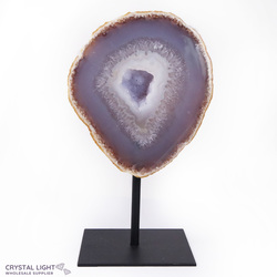 Display Pieces on Stand: Agate Geode on Stand