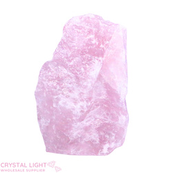 Rose Quartz Rough Cut Base