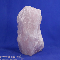Rose Quartz Rough Cut Base