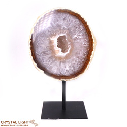 Agate Geode on Stand