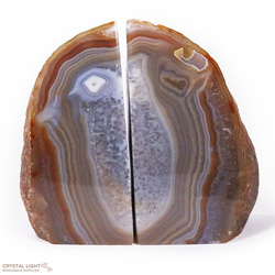 Bookends: Natural Banded Agate Bookends