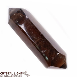 Double Terminated Polished Points: Smokey Quartz Rutilated DT Point