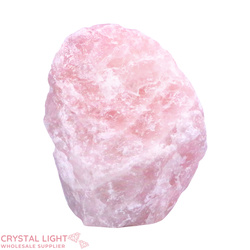 Rose Quartz Rough Cut Base