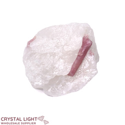Pink Tourmaline in Quartz