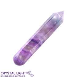 Fluorite Semi Faceted Wand