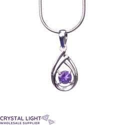 Amethyst Double Drop Pendant
