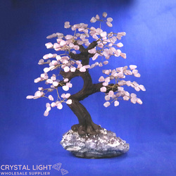 Rose Quartz Druse Tree (Single)