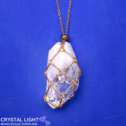 Lemurian Basket Necklace - Gold