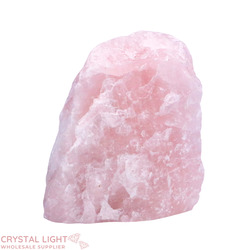 Rose Quartz Rough Cut Base