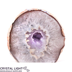 Agate Geodes: Amethyst Agate Cut Base Geode