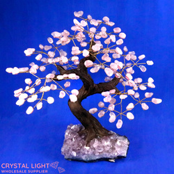 Large/Extra Large Trees: Rose Quartz Druse Tree (Single)