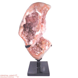 Display Pieces on Stand: Pink Amethyst on Stand Large