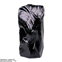Black Obsidian Cut Base