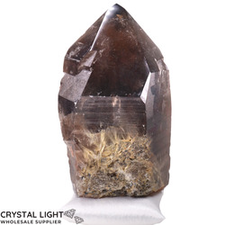 Individual Natural Points: Smokey Rutile Quartz Semi-Polished Point