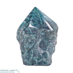 Green Apatite Cut Base Point