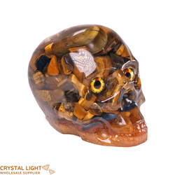 Skulls: Resin Skull - Tigers Eye