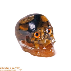 Skulls: Resin Skull Small - Tigers Eye