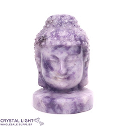 Buddhas: Lepidolite Buddha Head (Single)