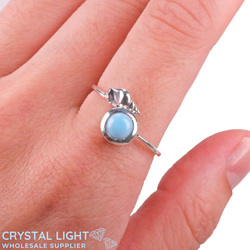 Larimar Shell Ring
