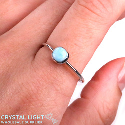 Larimar Square Ring
