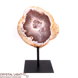 Agate Geode on Stand