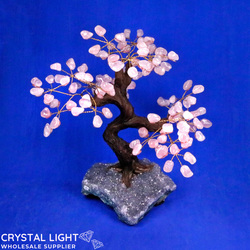 Medium Trees: Rose Quartz Druse Tree (Single)