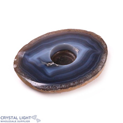 Agate Flat Candle Holder