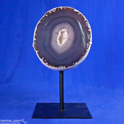 Display Pieces on Stand: Agate Geode on Stand
